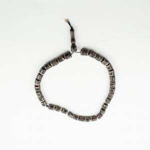 Χάντρες Κόκκαλο Καμήλας Καφέ 1x1.2