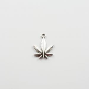 Metallic Motif Cannabis Silver
