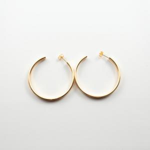 Hoop Earrings Gold 4.1cm