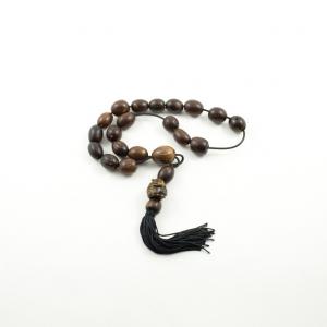 Worry Wooden Beads Brown