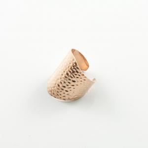 Ring Pink Gold Forged