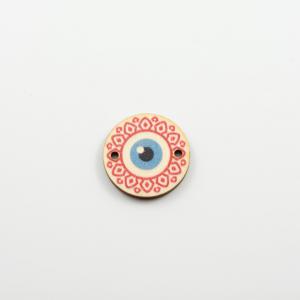 Wooden Round Plate Eye