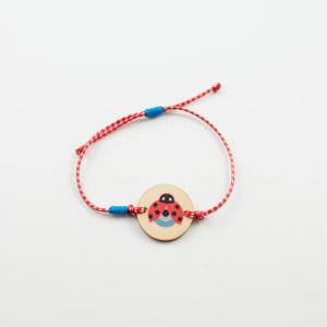 Βραχιόλι Μάρτης Πλακέτα Πασχαλίτσα Μάτι