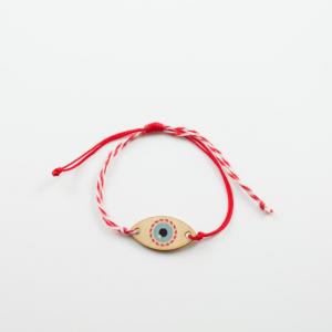 March Charm Bracelet Plate Eye