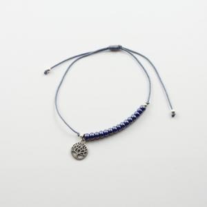 Bracelet Beads Blue Tree of Life