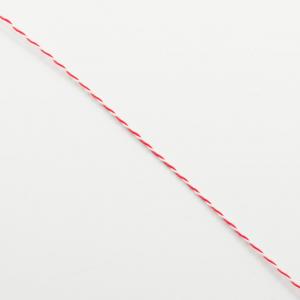 Cord March Red-White 1mm