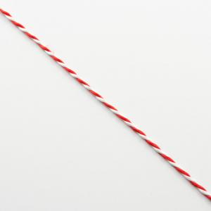 Twisted Cord Red-White 2mm