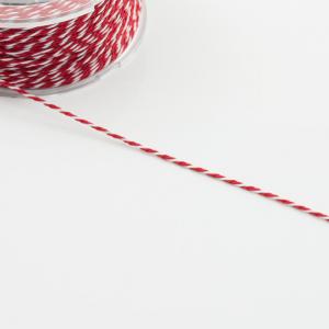 Synthetic Cord Red-White 1mm