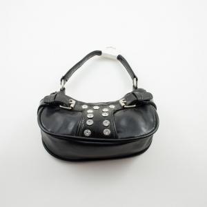 Bag Leatherette Black 19x10cm