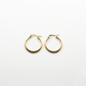 Hoop Earrings Gold 2.5cm