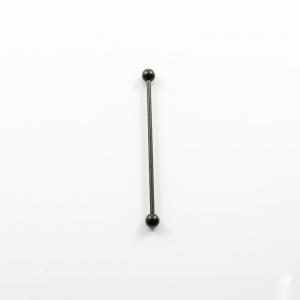 Steel Earring Bar Black 5cm