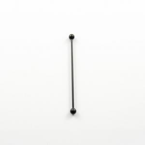Steel Earring Bar Black 6cm