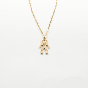 Necklace Astronaut Gold