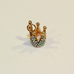 Crown Pink-Gold with Strass (2x1cm)