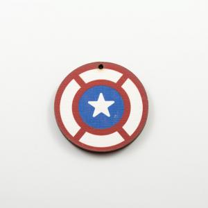 Ξύλινο Μοτίφ Captain America