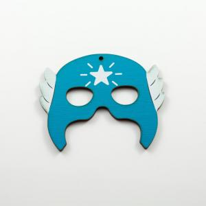 Wooden Motif Mask Captain America