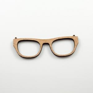 Wooden Motif Glasses Thin