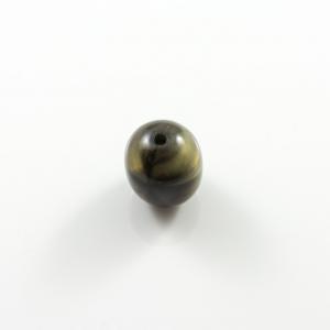 Komboloi Acrylic Bead Olive 2x1.5cm