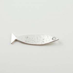 Metallic Fish Silver 6.3x1.6cm