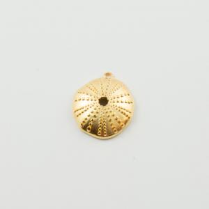 Metallic Sea Urchin Gold 2.5x2.2cm
