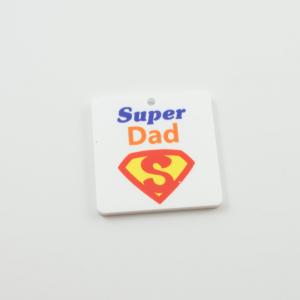 Acrylic Plate "Super Dad"