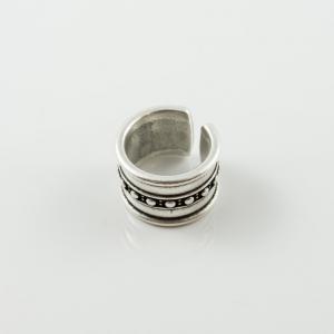 Metal Ring Silver 2.3x1.4cm