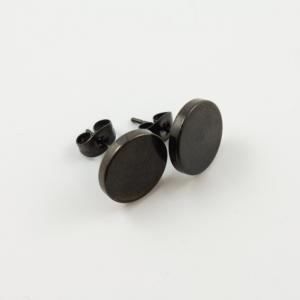 Plug Earring Black 12mm