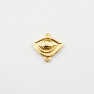 Metallic Eye Gold-Plated Two Hoops