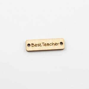 Wooden Plate "Best Teacher"