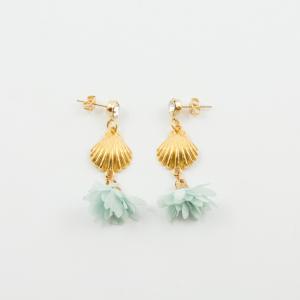 Gold Plated Earrings Shell