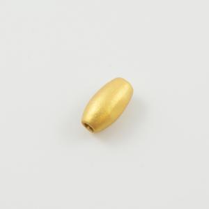 Wooden Bead Gold 12mm