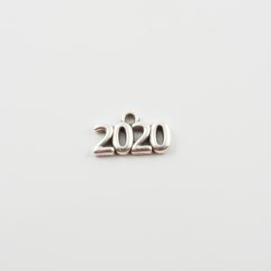 Μοτίφ 2020 Ασημί 1.7cm