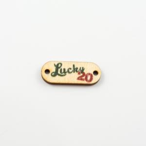 Wooden Plate "Lucky 20"