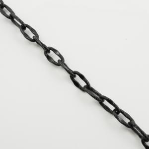 Aluminum Chain Grained Black 21mm