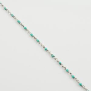 Rosary Turquoise Steel Silver