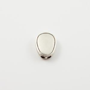 Metallic Bead Silver 1.3x1.7cm