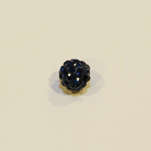 Μπίλια με Στρας Μπλε-Σκούρο (8mm)