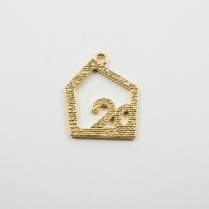 Motif House 20 Grained Gold 3.8cm