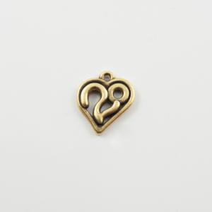 Motif Heart 20 Bronze