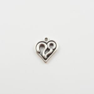 Motif Heart 20 Silver