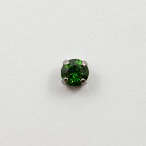 Καστόνι Black Κρύσταλλο Πράσινο 7mm