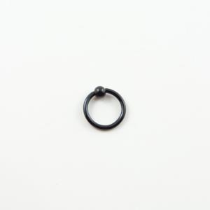 Κρίκος Τιτάνιο Μαύρο 11mm