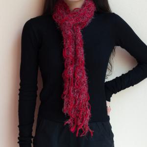 Knitted Scarf Red