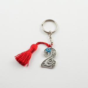 Charm Perforated 20 Silver Tassel