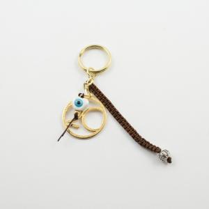 Charm Macrame Round 20 Gold