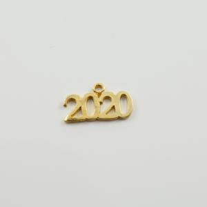Μεταλλικό Μοτίφ 2020 Χρυσό 2cm