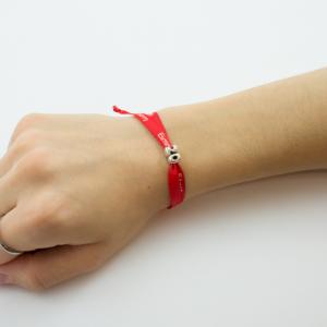 Bracelet Ribbon Wishes Red 20