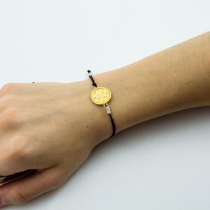 Bracelet Black Compass Gold Ivory