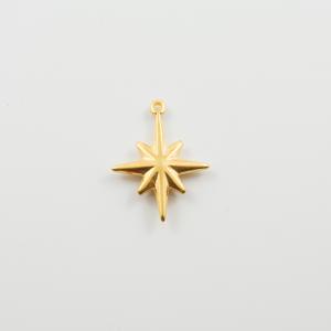 Metallic Star Gold 2.3x3cm