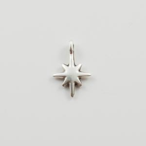 Metallic Star Silver 1x1.5cm
